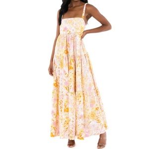 Free People Park Slope Maxi Dress / Light Combo